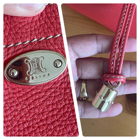 Authentic Celine leather shoulder bag - Picture 12 of 16
